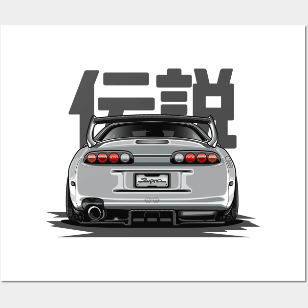 The Legend Supra MK-4 (Cream White) Wall Art by Jiooji Project